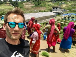 Guy with sunnies on rice field